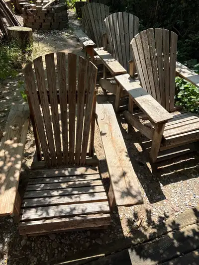 Used muskoka wooden chairs, View more