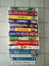 Disney and Children VHS movies (Lot of 14)