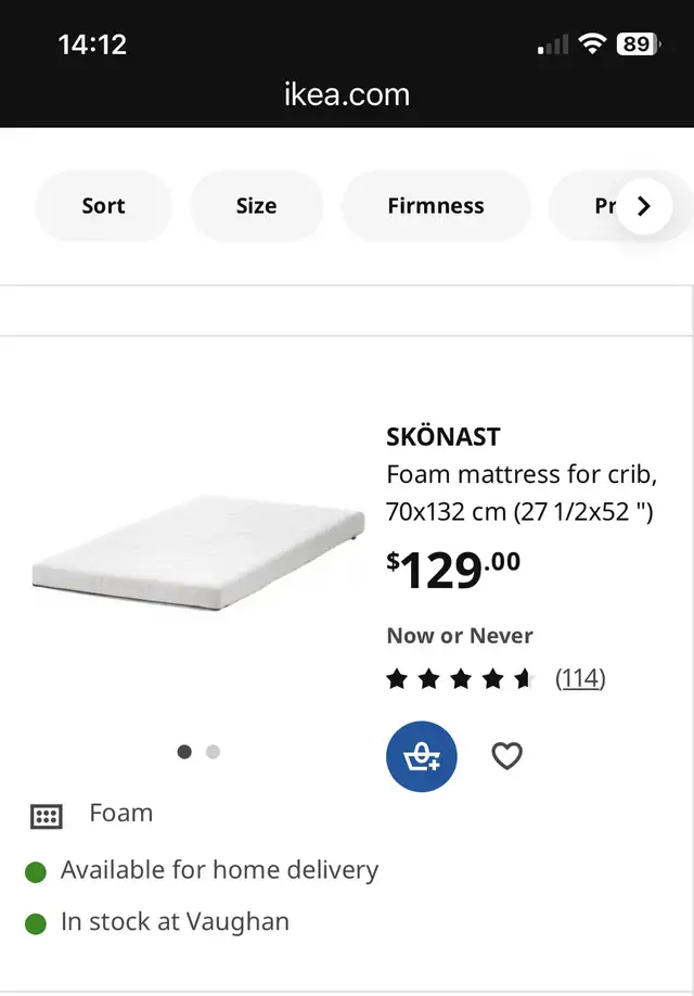 IKEA crib and mattress in Cribs in North Bay - Image 6