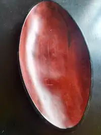 Oval mango wood bowl