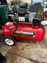 Coleman Powermate 20 Gallon 5 Hp air compressor 