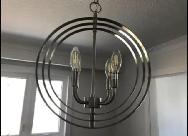 Modern Candle Style Globed Ring Chandelier in Indoor Lighting & Fans in City of Toronto - Image 3