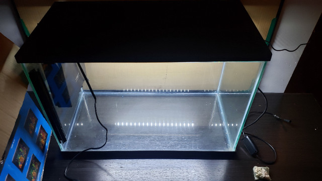 Top Fin Adjustable Color Led Bubble Wall 20 Gallon Fish Tank in Other in City of Toronto - Image 2
