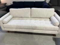 Mid Century Modern Fabric Sofa - NEW