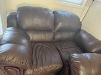 6 seater 3 piece pure leather sofa for sale 