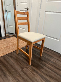 chair - wood dining chair - $30