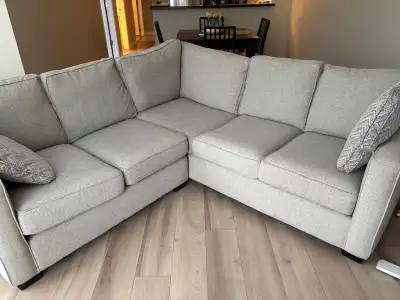 High-quality custom sectional sofa from Sofa So Good (locally made), originally purchased for ~$2,90...