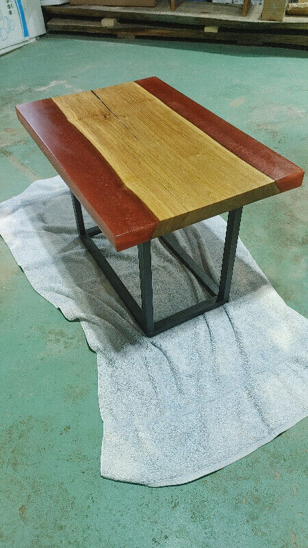 Coffee  table - small - Maple and Red Epoxy in Coffee Tables in Bedford - Image 2