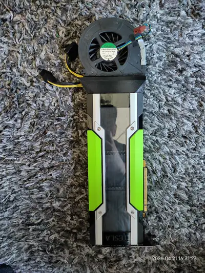 Nvidia Tesla P40 24GB GPU with fan with PWM speed control, View more