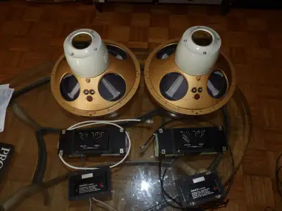 New genuine foam surrounds. They work just like new! Will consider trades for vintage stereo stuff,...