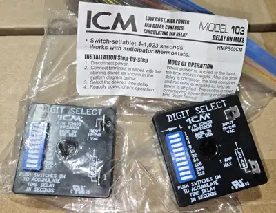 ICM 103B 1-1023 second Thermostat Time Relay Delay-on-Make Timer, View more