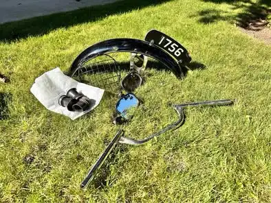 Parts for a cafe racer build that came off a 1978 Honda CB750K Four - Handlebars $35 PENDING - Front...