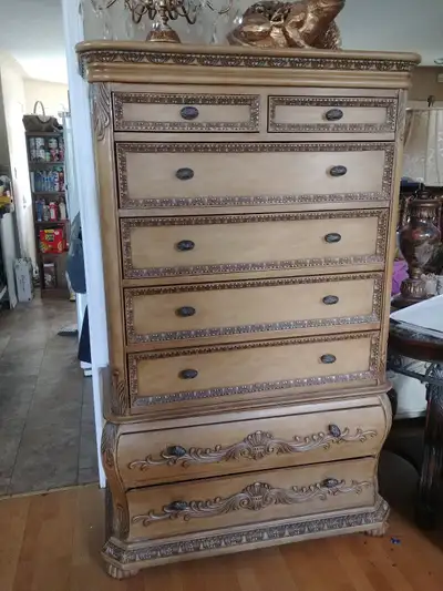 REDUCED Two Carved Dressers, View more