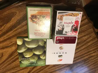 Livres de recettes . 6$ pour l’ensemble .