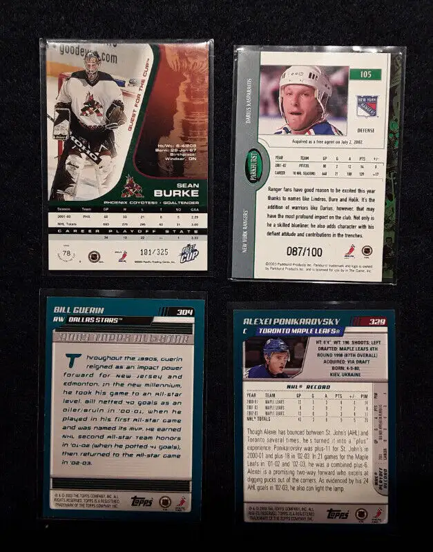 HOCKEY CARDS - INSERTS Numbered65203779861762123