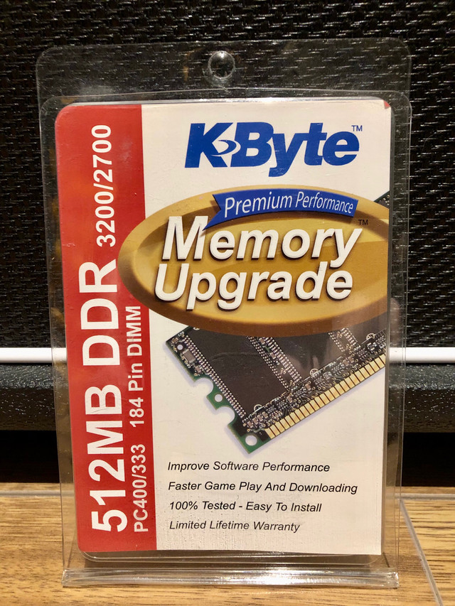 KByte Memory Upgrade 512MB DDR in Flash Memory & USB Sticks in Ottawa