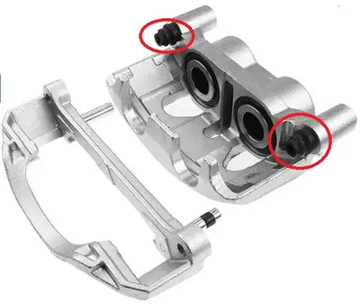 Disc Brake Caliper Assembly with Bracket Compatible with Select Nissan Models - NV1500/NV2500/NV3500...