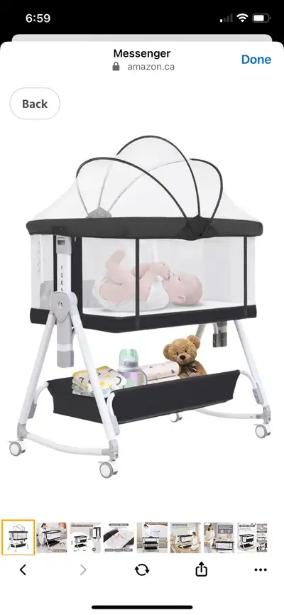 Baby Bassinet,3 in 1 Baby Bassinets Bedside, View more