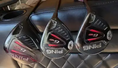 Ping G410 Driver 3 Wood and 5 Wood for sale with original headcovers. Regripped last year. The Ping...