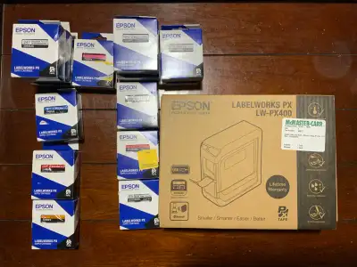 BRAND NEW EPSON LABELWORKS PX LW-PX400 PRINTER W/LABELS, View more