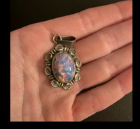 New Opal Sterling silver pendant