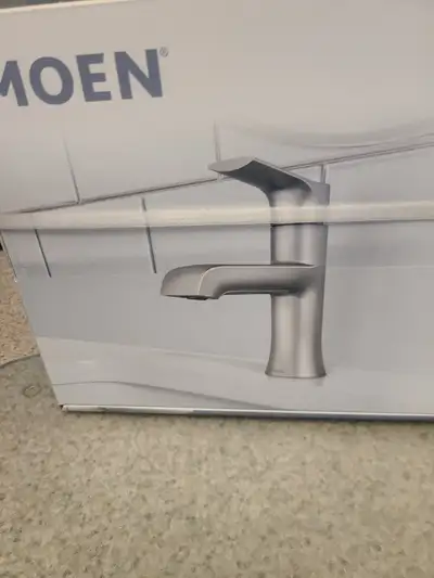3 BRAND NEW MOEN BRUSHED NICKEL WASHROOM FAUCETS, View more
