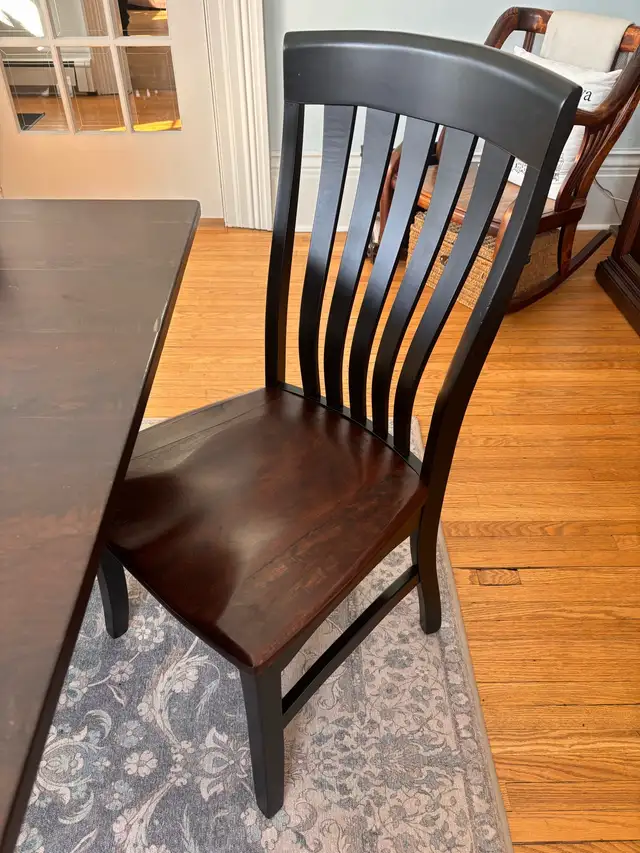 Solid Cherry Dining Table & 6 Solid Wood Chairs in Dining Tables & Sets in Oshawa / Durham Region - Image 4