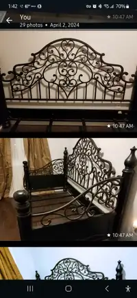 Gothic iron daybed frame 