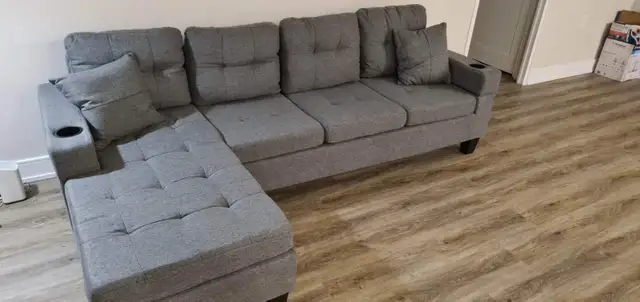 L Shape Sectional Couch Sectional Sofa Set for sale in Couches & Futons in City of Toronto - Image 2