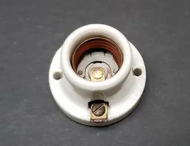 Vintage White Porcelain Light Bulb Socket, View more