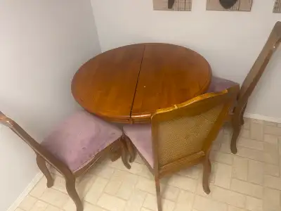 Dining table with 3 chairs, View more