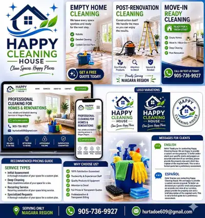 Is your kitchen, bathroom, or entire home in need of a serious makeover? At Happy Cleaning House, we...