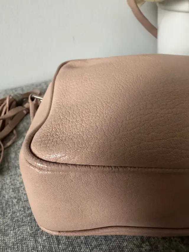 Saint Laurent YSL smooth leather nude pink crossbody bag guc in Bags & Luggage in Markham / York Region - Image 4