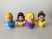4 FisherPrice Little People Disney Princess Rapunzel Belle Snow