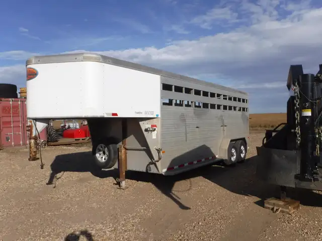 Used cattle, stock trailer.