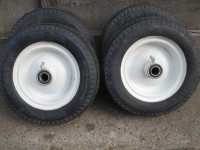 FOUR NEW 410/350-4 FLAT FREE TIRES