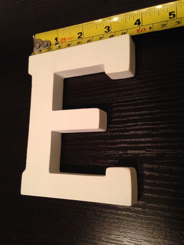 White Alphabet Letters By ArtMinds  4.75" in Hobbies & Crafts in Mississauga / Peel Region - Image 3