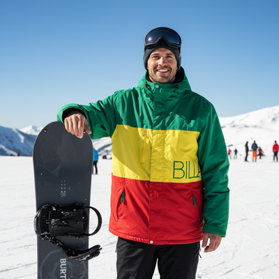 Veste Billabong Altyr Series Rasta Spell Out Homme Taille L NEUF, View more