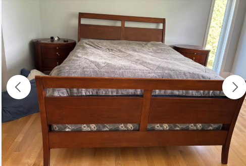 Beau set de chambre lit queen en très bonne condition in Beds & Mattresses in City of Montréal - Image 2