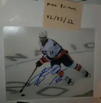 Anthony Beauvillier signed 8x10 pictures / Photos signées 8x10