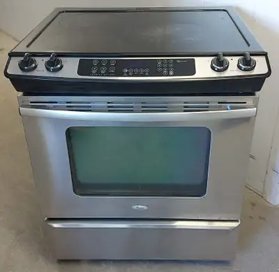 WHIRLPOOL GOLD STAINLESS SLIDE-IN ELECTRIC RANGE (30"), View more