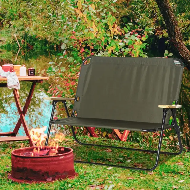 Portable loveseat Folding Chair, Loveseat Camping Chair in Patio & Garden Furniture in Markham / York Region - Image 2