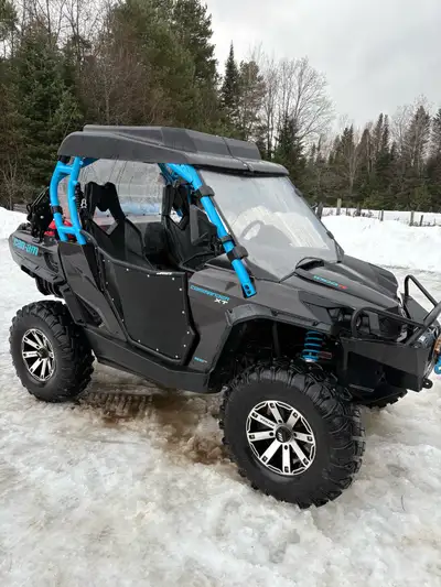 30” tires Upgraded front bumper with 4500lb winch Front and back windshield Boss audio system Asking...