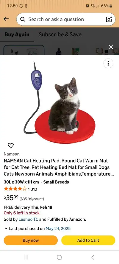 heating pad for small dog or cat, View more