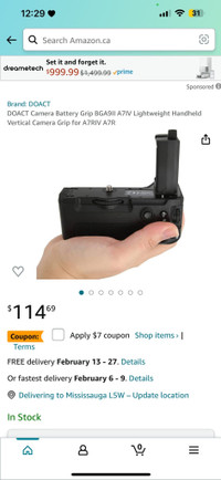 DOACT Camera Battery Grip BGA9I| A7IV Lightweight HandheldVertic