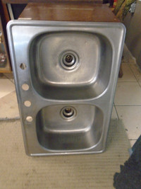 Double stainless sink