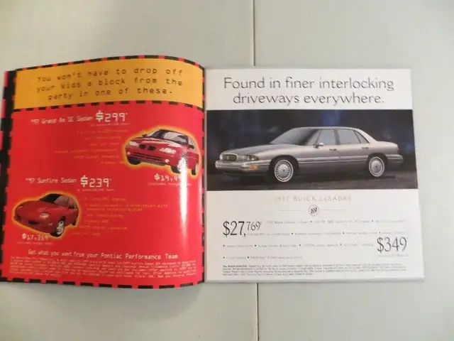 1997 GM SHOW ROOM SALES BROCHURE in Vehicle Parts, Tires & Accessories in Belleville - Image 3