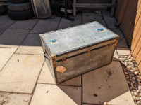 Steel chest 36inches wide 20high and 20 deep