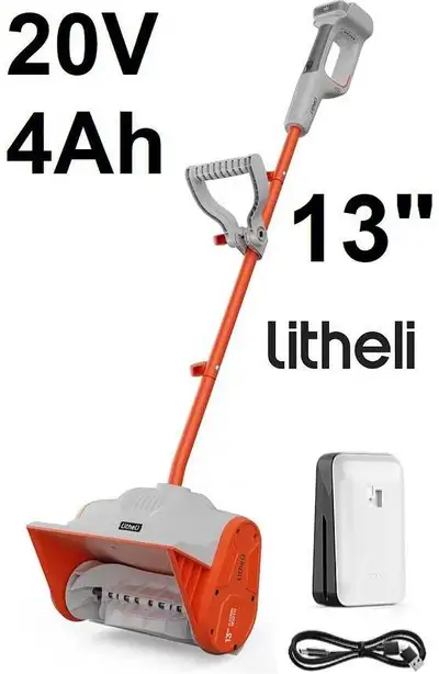 Litheli Cordless Snow Shovel, 20V 13'' Electric Snow Blower, View more