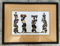 PRICE DROP! Original African Artwork Butterfly Wing Mosaic 21x16